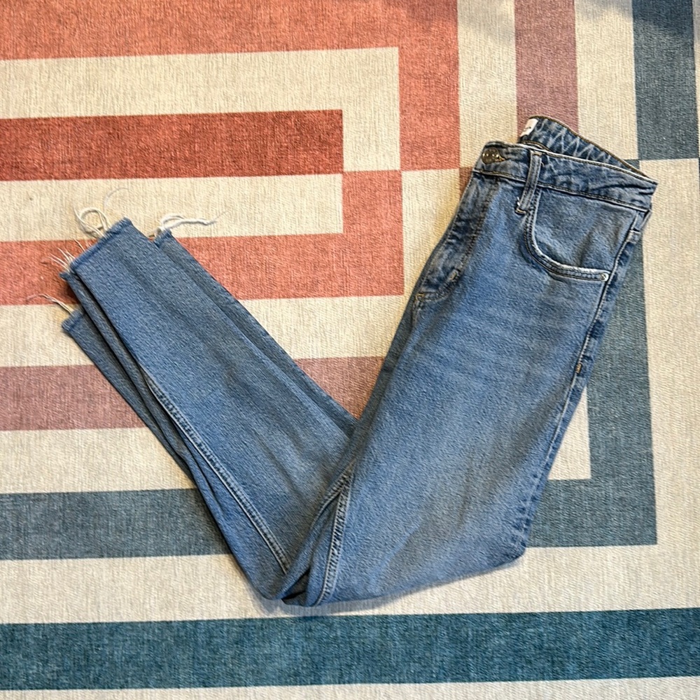 Zara- light wash boot cut denim